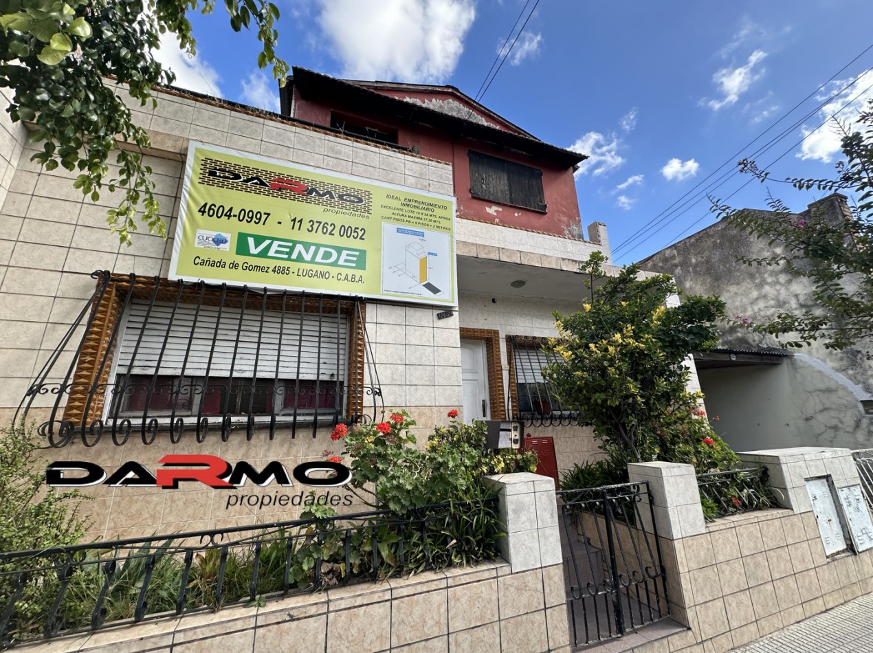 Casa con 4 PH en Av Cruz Frente a Plaza - Ideal Desarrollo Pb + 5 Pisos - Chilavert Villa Riachuelo